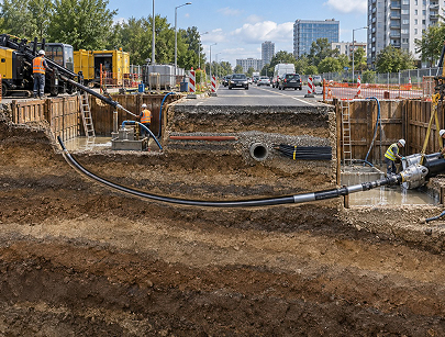 Стартовый и приёмный котлованы для ГНБ: размеры и требования к площадке